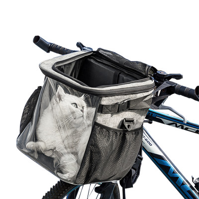 Рюкзак-переноска для кошек и собак A04006-BK-F сумка для велосипеда 30*30*33 см  Dark Gray