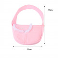 Слинг-переноска для котов и собак SY-2022-0502 Pink L (43*11*29 см)