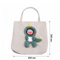 Сумка-переноска для кошек и собак 2404SXMJ3153 Динозавр холщовая Green M
