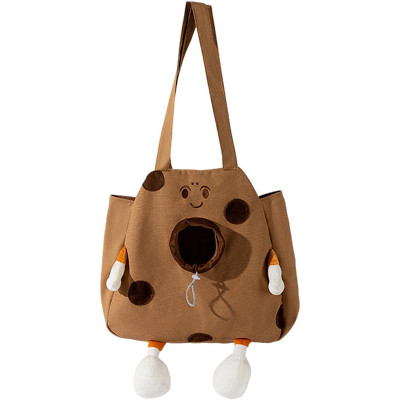 Сумка-переноска для кошек и собак 2404SXMJ3153 Сookies холщовая Brown XL