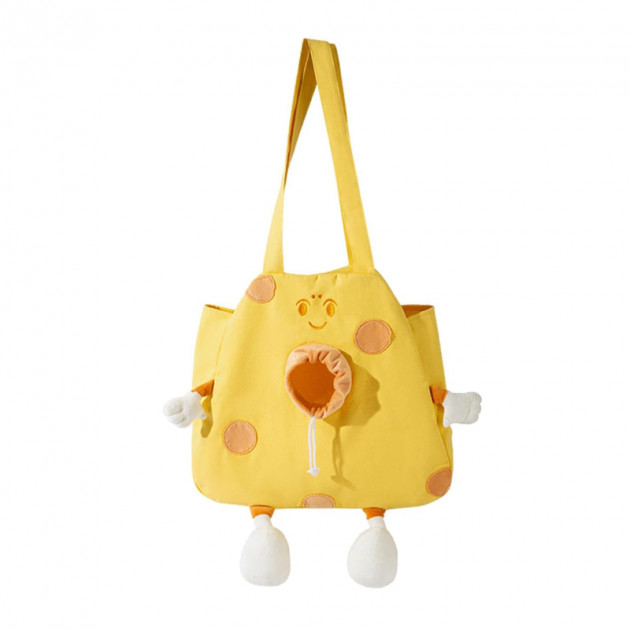 Сумка-переноска для кошек и собак 2404SXMJ3153 Сookies холщовая Yellow L
