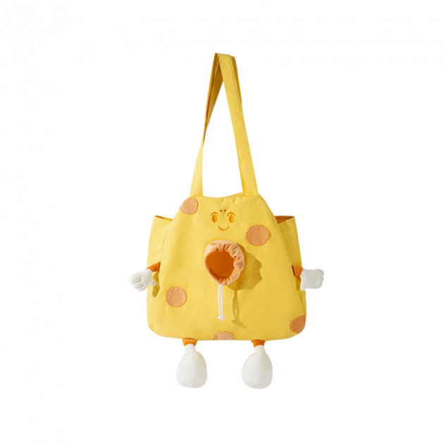 Сумка-переноска для кошек и собак 2404SXMJ3153 Сookies холщовая Yellow M