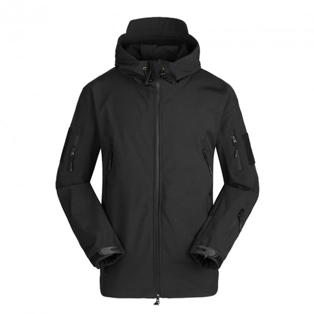 Тактическая куртка Soft Shell A001 Black 2XL
