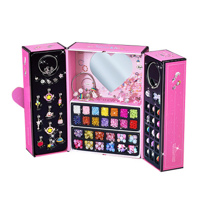 Детский набор для рукоделия 104-DIY создания украшений ожерелье бусы браслет развивающий