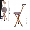 Трость табурет STZY-GD04 алюминиевый на триноге с раскладным стульчиком не регулируется