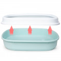 Туалет лоток для кошек с лопаткой Taotaopets 225501 46*38*13 см Blue