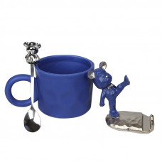 Подарочный кофейный набор Dedbbb чашка ложка подставка для телефона подарочная упаковка Dark Blue