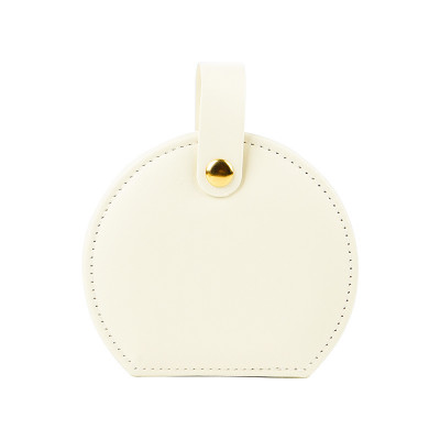 Органайзер сумочка Casegrace SP-01278 для украшений и ювелирных изделий с ручкой 10*9*4,5 см White