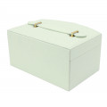 Шкатулка Casegrace SP-01245 для украшений и ювелирных изделий двохуровневая с зеркалом и ручкой 20*15*10 см Tiffany