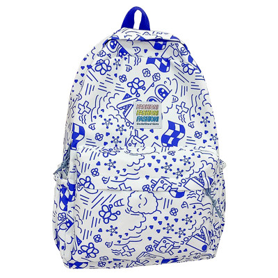 Рюкзак подростковый 5154 с рисунками 20-35 л Blue