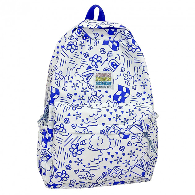 Рюкзак подростковый 5154 с рисунками 20-35 л Blue