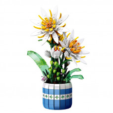 3D конструктор набор строительных блоков JIE-STAR 9033 Epiphyllum Bonsai 835 деталей пластиковый