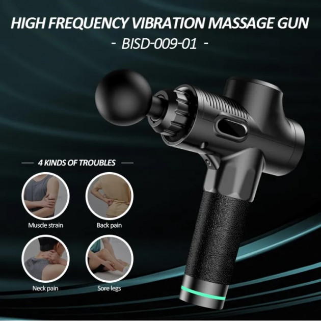 Перкусійний масажер для тіла MASSAGE GUN MAX 30 — потужний масажний пістолет для глибокого розслаблення та відновлення.