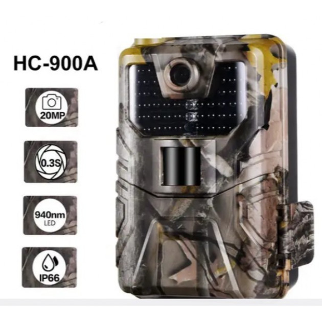 Фотопастка Suntek HC 900A з кутом огляду 120°, нічною зйомкою та датчиком руху для полювання і спостереження.