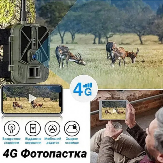 Фотопристрій HC940 LTE PRO з передачею даних, акумулятором 10000mAh, 4G, відео 4K, фото 30МП