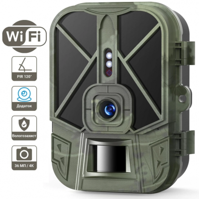 Wi-Fi фотопастка Suntek WiFi 940 Pro для полювання, 4K, 36 МП