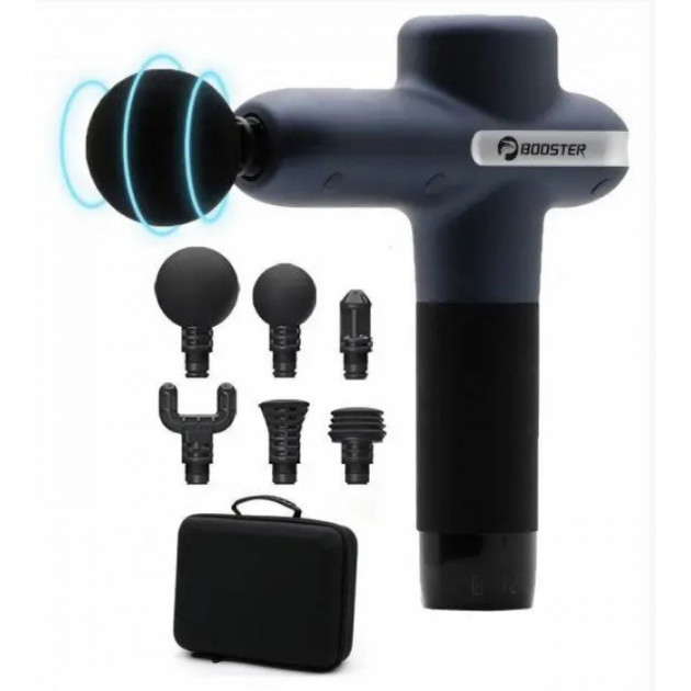 Профессиональный перкуссионный ударный массажер Booster Lightsaber U1 (24V) (Чёрный)