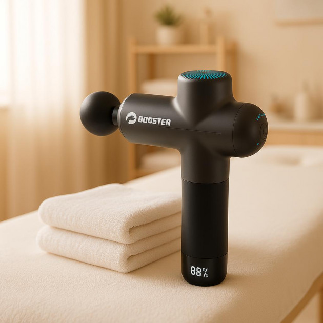 Профессиональный перкуссионный массажер для мышц Booster M2-B (24V)