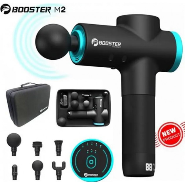 Профессиональный перкуссионный массажер для мышц Booster M2-B (24V)