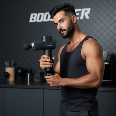 Перкуссионный массажёр Booster M2-D — массажный пистолет для эффективного массажа.