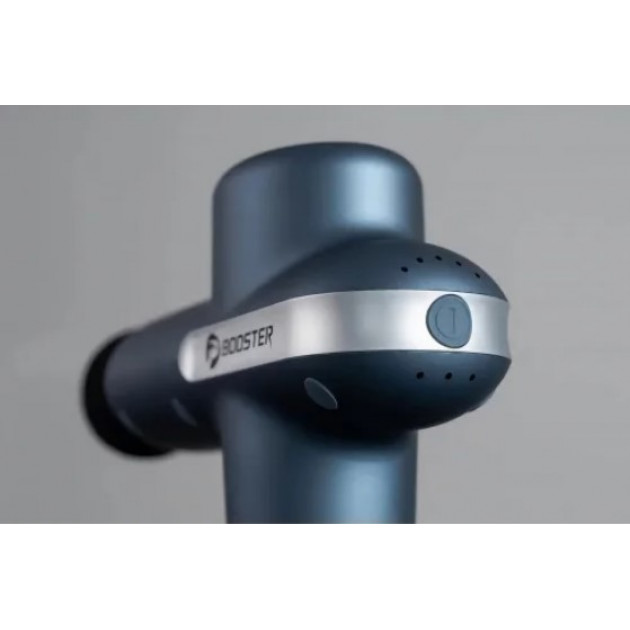 Профессиональный перкуссионный массажер Booster Lightsaber U1 (24v) – синий массажный пистолет для восстановления и релаксации