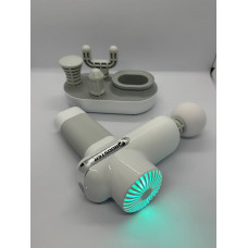 Компактний перкусійний масажер Booster Lightsaber Mini White з кейсом у комплекті