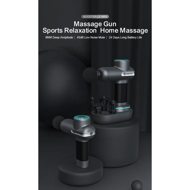 Компактний перкусійний масажер Booster Lightsaber Mini з зарядною станцією