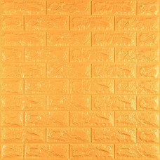 3D панель самоклеюча 700х770х7мм цегла Золотий (011-7) SW-00000052