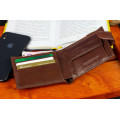 Чоловічий портмоне з натуральної шкіри ST Leather B104 Коричневий