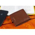 Чоловічий портмоне з натуральної шкіри ST Leather B104 Коричневий