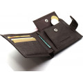 Шкіряне чоловіче портмоне на кнопці ST Leather ST104 Коричневе