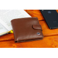 Стильне шкіряне чоловіче портмоне ST Leather В103 Коричневий