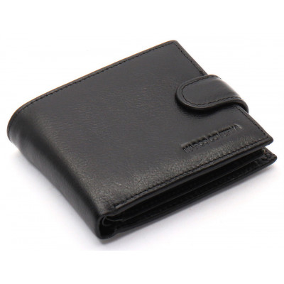 Черное классическое портмоне из натуральной кожи Marco Coverna MC-2003Н-1