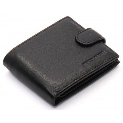 Черное классическое портмоне из натуральной кожи Marco Coverna MC-2003-1