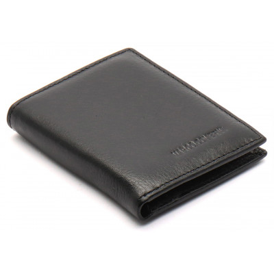 Черное маленькое портмоне на магните с зажимом MARCO COVERNA MC-101Н-1