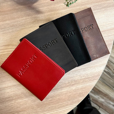 Кожаная обложка для паспорта с надписью 1940