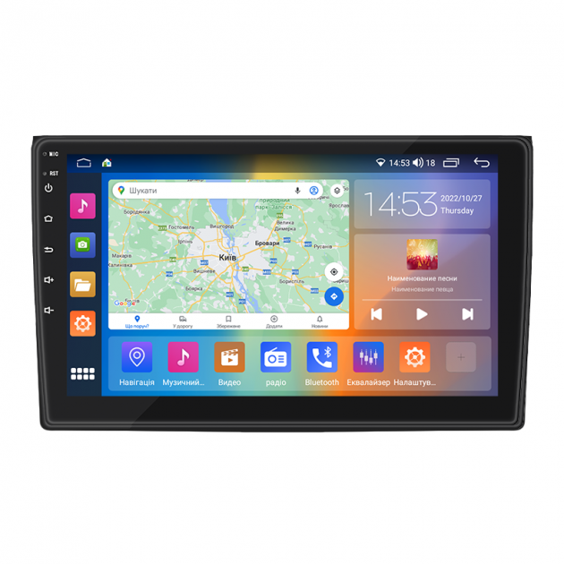 Штатная магнитола Lesko для Audi RS 4 II (B7) 2005-2009 экран 9" 4/64Gb CarPlay 4G Wi-Fi GPS Prime