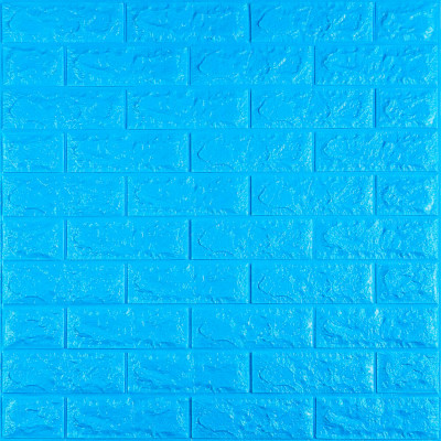 3D панель самоклеющаяся 700x770x7мм кирпич Синий (003-7) SW-00000060