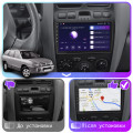 Штатная магнитола Lesko для Hyundai Santa Fe I 2000-2012 экран 9" 4/64Gb 4G Wi-Fi GPS Top