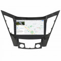 Штатная магнитола Lesko для Hyundai Sonata VI (YF) 2009-2014 экран 9" 2/32Gb Wi-Fi GPS Base