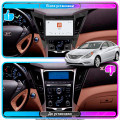 Штатная магнитола Lesko для Hyundai Sonata VI (YF) 2009-2014 экран 9" 4/64 QLED CarPlay 4G Wi-Fi GPS 360 Prime