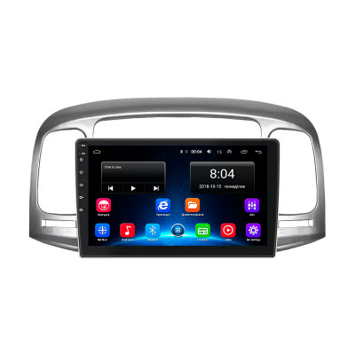 Штатная магнитола Lesko для Hyundai Verna II 2005-2010 экран 9" 2/32Gb Wi-Fi GPS Base