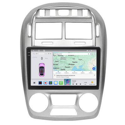 Штатная магнитола Lesko для Kia Cerato I 2003-2007 экран 9" 4/64 QLED CarPlay 4G Wi-Fi GPS 360 Prime