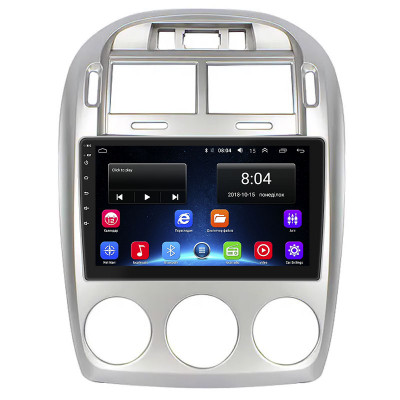 Штатная магнитола Lesko для Kia Cerato I Manual AC 2003-2007 экран 9" 2/32Gb Wi-Fi GPS Base