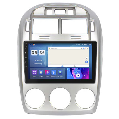 Штатная магнитола Lesko для Kia Cerato I Manual AC 2003-2007 экран 9" 2/32Gb CarPlay 4G Wi-Fi GPS Prime