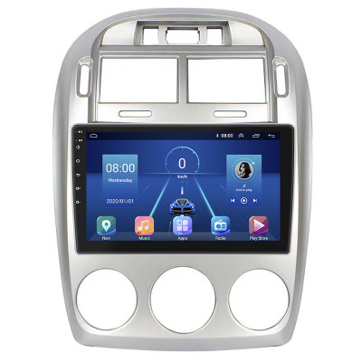 Штатная магнитола Lesko для Kia Cerato I Manual AC 2003-2007 экран 9" 4/64Gb 4G Wi-Fi GPS Top