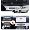 Штатная магнитола Lesko для Mitsubishi Lancer X Рестайлинг 2 2015-2017 экран 10" 4/64 QLED CarPlay 4G Wi-Fi GPS 360 Prime