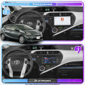 Штатная магнитола Lesko для Toyota Aqua I 2011-2014 экран 9" 4/64 QLED CarPlay 4G Wi-Fi GPS 360 Prime