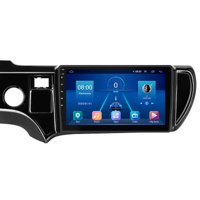 Штатная магнитола Lesko для Toyota Aqua I 2011-2014 экран 9" 6/128Gb 4G Wi-Fi GPS Top