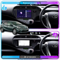 Штатная магнитола Lesko для Toyota Aqua I right wheel 2011-2021 экран 9" 6/128Gb 4G Wi-Fi GPS Top